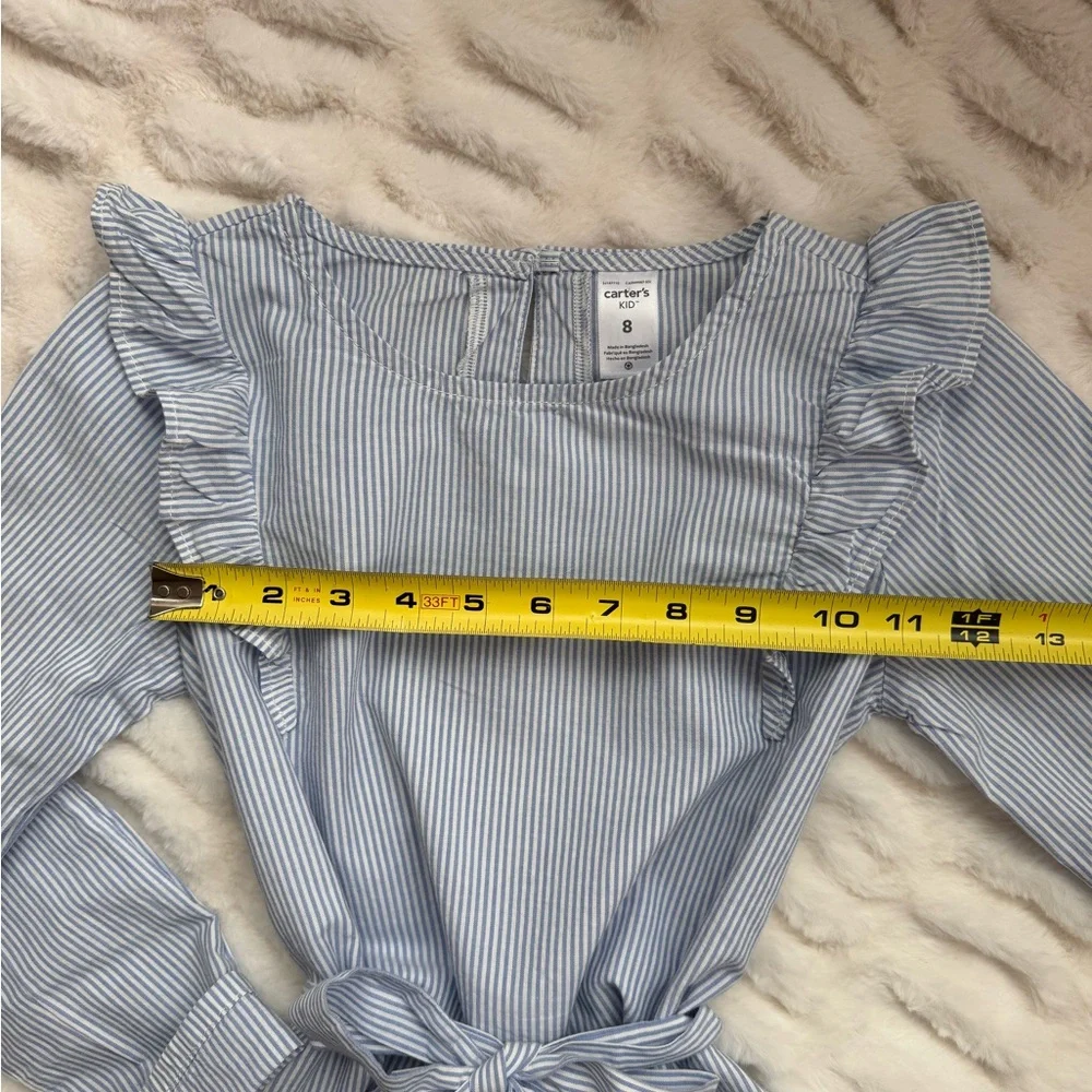 Carter's Blue Striped Casual Kids Dress - Picture 5 of 8